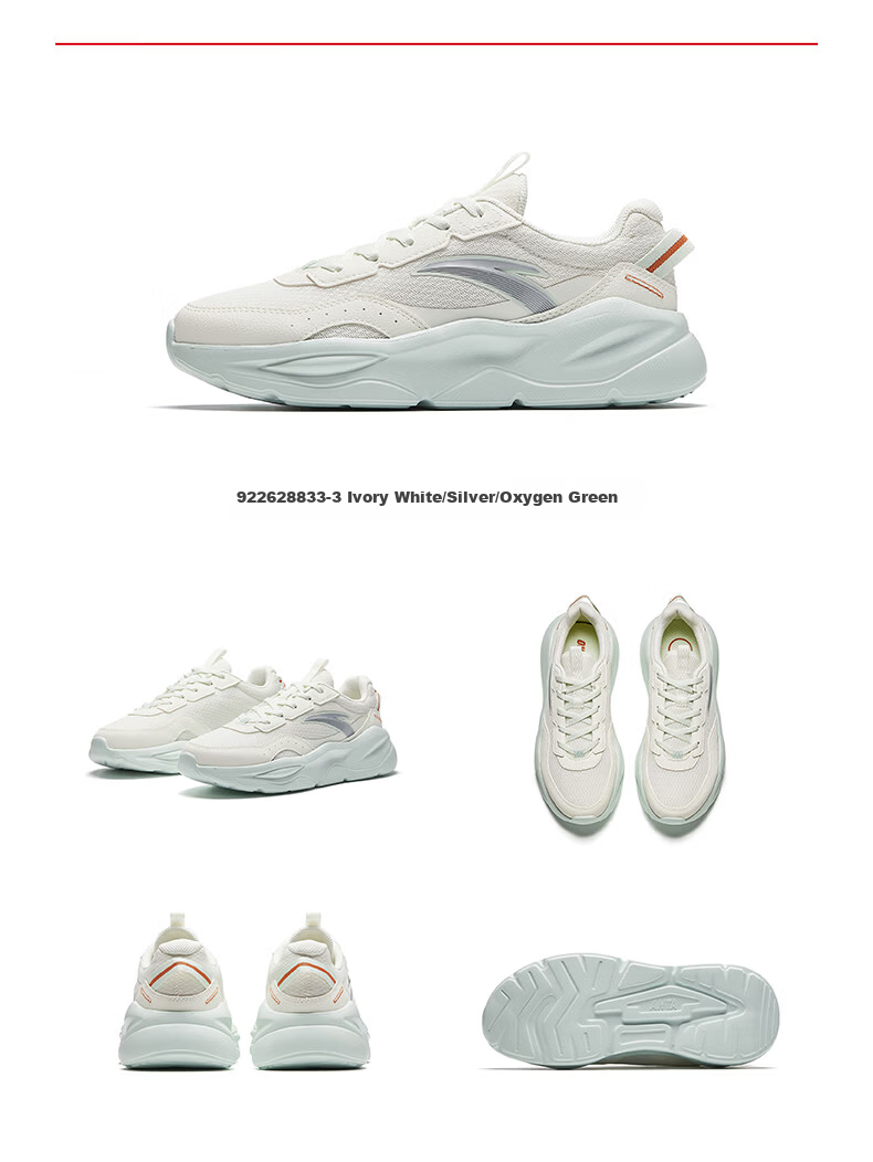Anta Unrestrained Casual Women's Shoes Summer Mesh Breathable Lightweight Comfortable Thick Sole Height Increasing Fitness Jump Rope Running Sports Shoes 17