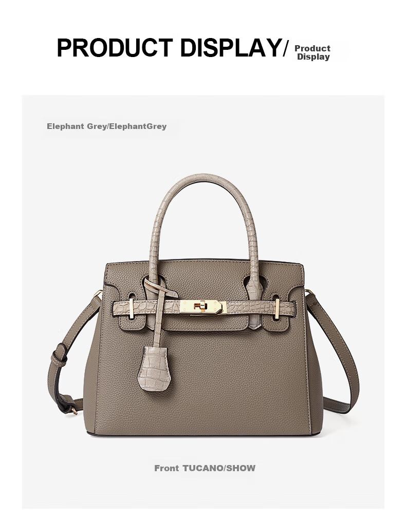 TUCANO 2026 New Women's Leather Handbag Luxury Kelly Shoulder Crossbody Bag Mother's Day Gift 15