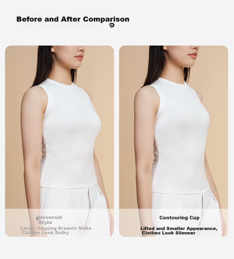 GRACEWELL Invisible Seamless Bra Foundation Liquid Large Size Anti-Sagging Nude Skin 80D [36/80DE] 3