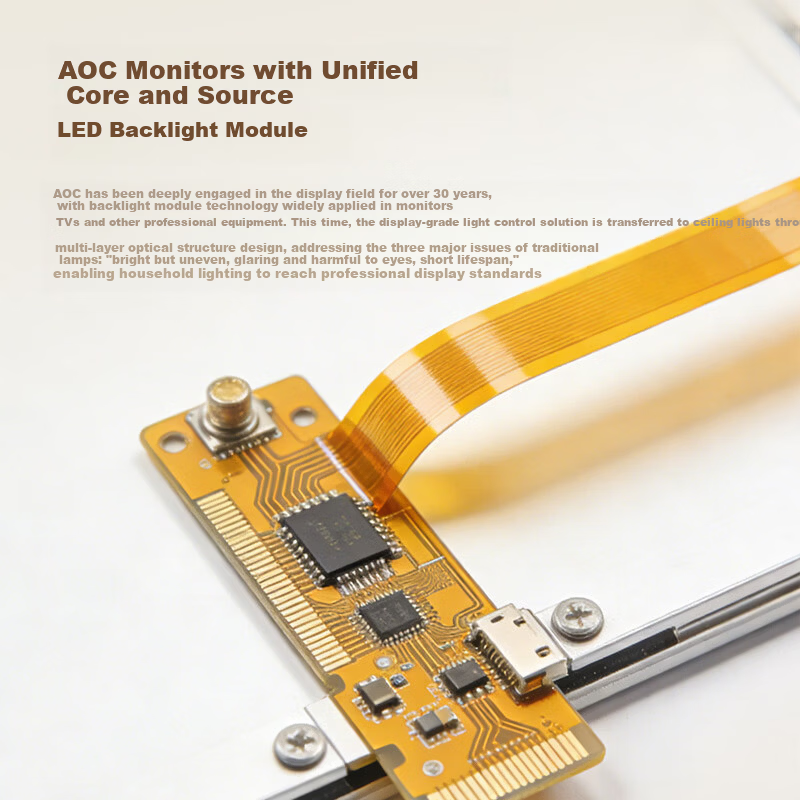 AOC Eye-Care Bedroom Ceiling Light Simple LED Ultra-Thin LED Chip Xiaomi Smart 48W with Installation Included