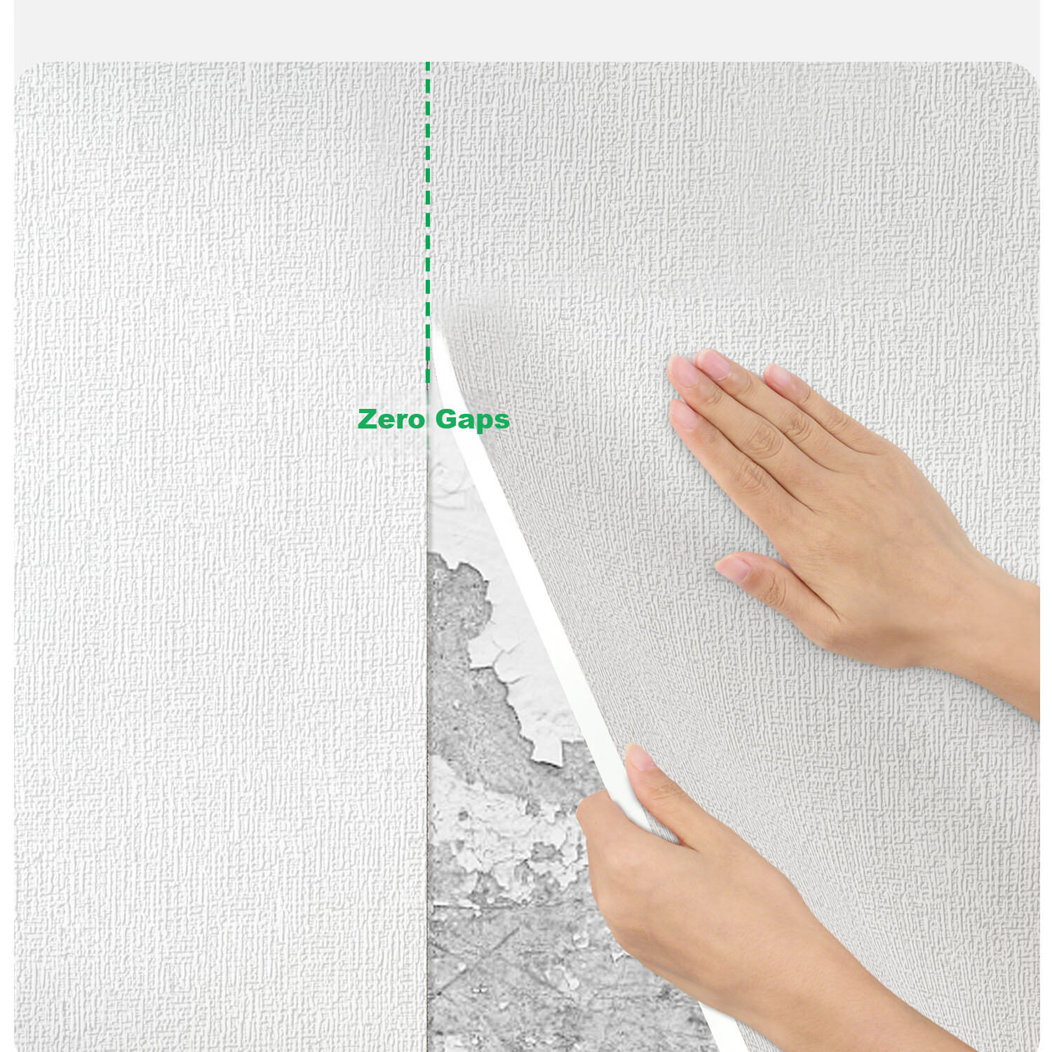 Washi 2026 New Self-Adhesive Waterproof Moisture-Proof Wallpaper Bedroom Wall Sticker Linen Beige 0.5*2.8m 13