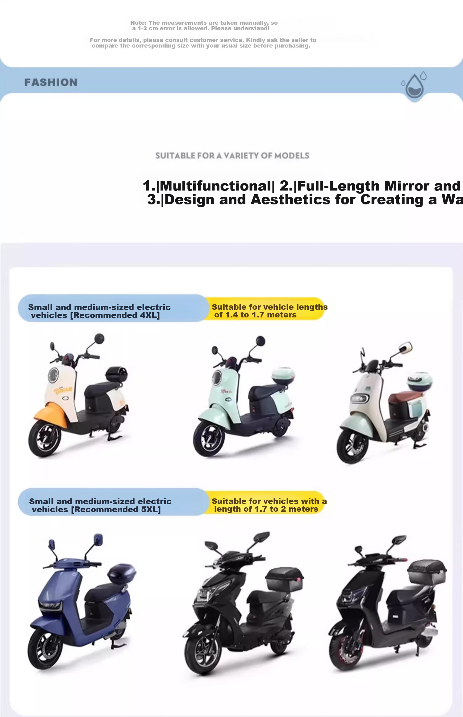 Zhengyu Electric Bicycle Raincoat, Extended Motorcycle Riding Poncho, Adult Enlarged Thickened Full-Body Storm Protection, Electric Scooter Cover 14