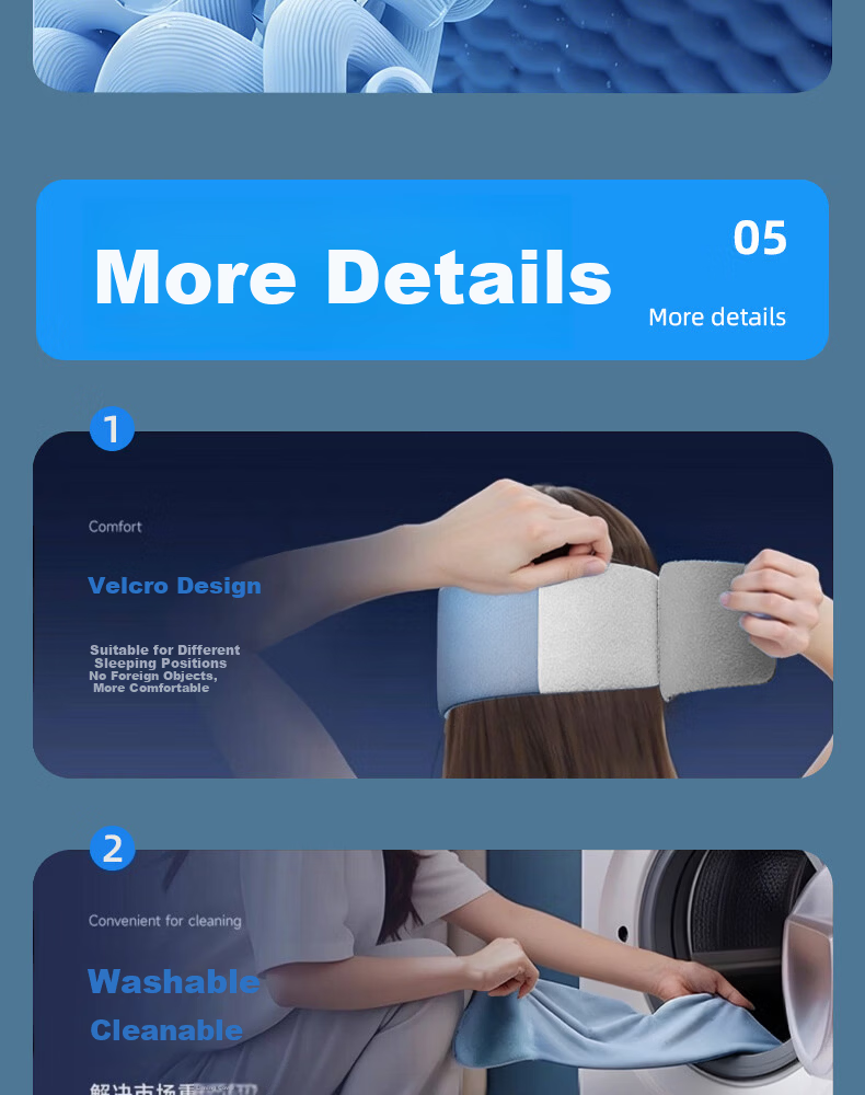 Unokang Gravity Sleep Eye Mask Deep Sleep Pressure Technology Sleep Aid Light Blocking Micro-Pressure Relieves Eye Fatigue for Men and Women 21