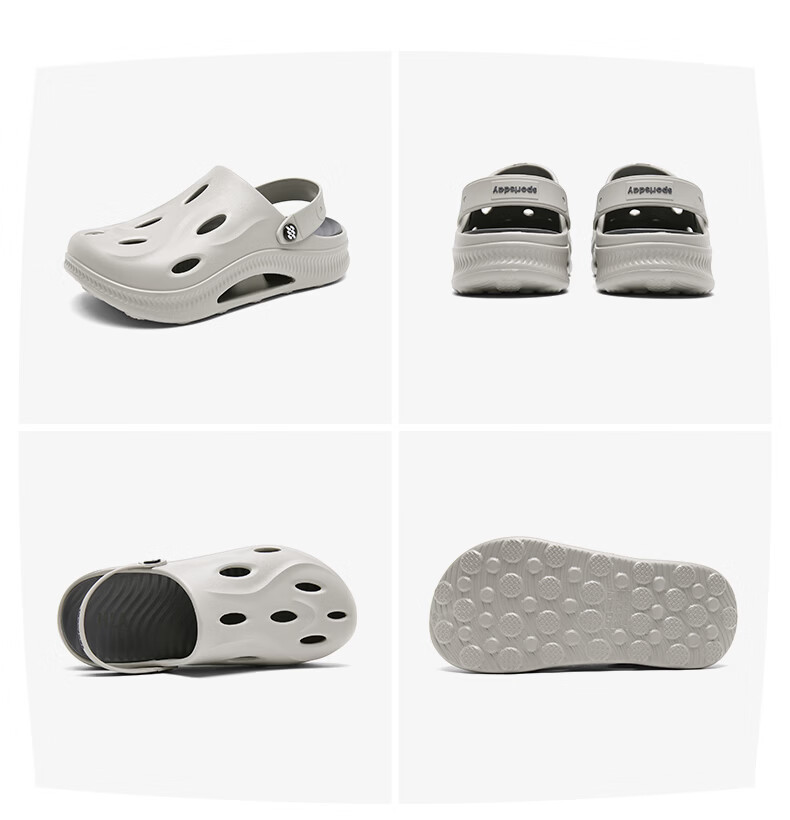 HLA Men’s Casual Lightweight Dual-Wear Sandals Clogs HAALXM2FBK051 White Size 40/41 20