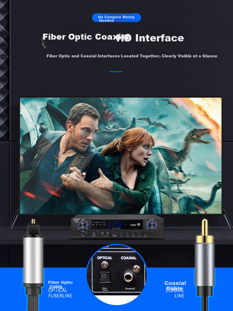 HYUNDAI S1200 Home KTV Audio Amplifier System, Home Karaoke Speaker Dedicated, High-Fidelity Bluetooth Wireless High-Power Music Amplifier 4