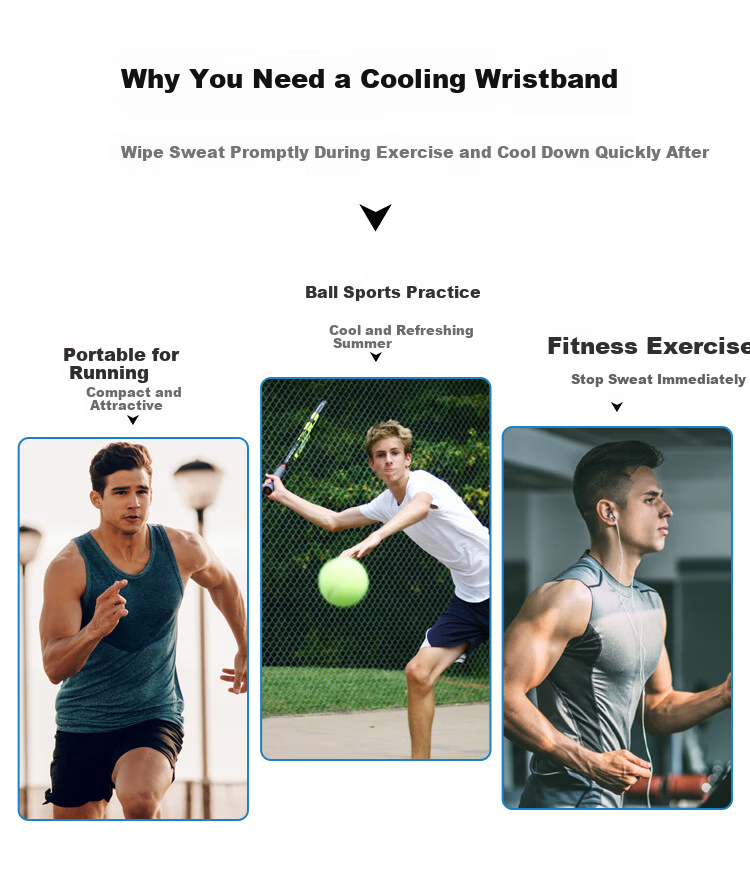 LI-NING Sports Wristband Cooling Sweat Towel Summer Lightweight Running Sweat-Absorbing Volleyball Badminton Wrist Support 5