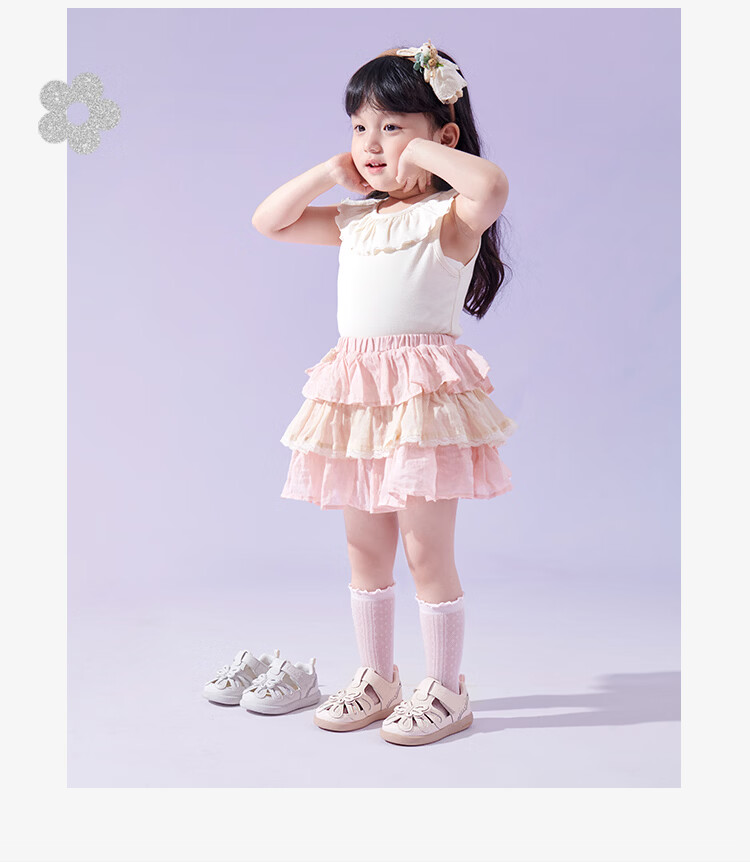 Mutong Toddler Girls Summer Sandals 26 Original Little Fairy Butterfly Princess Shoes Soft Sole Baby Walking Shoes Soft Mist Pink 23 34
