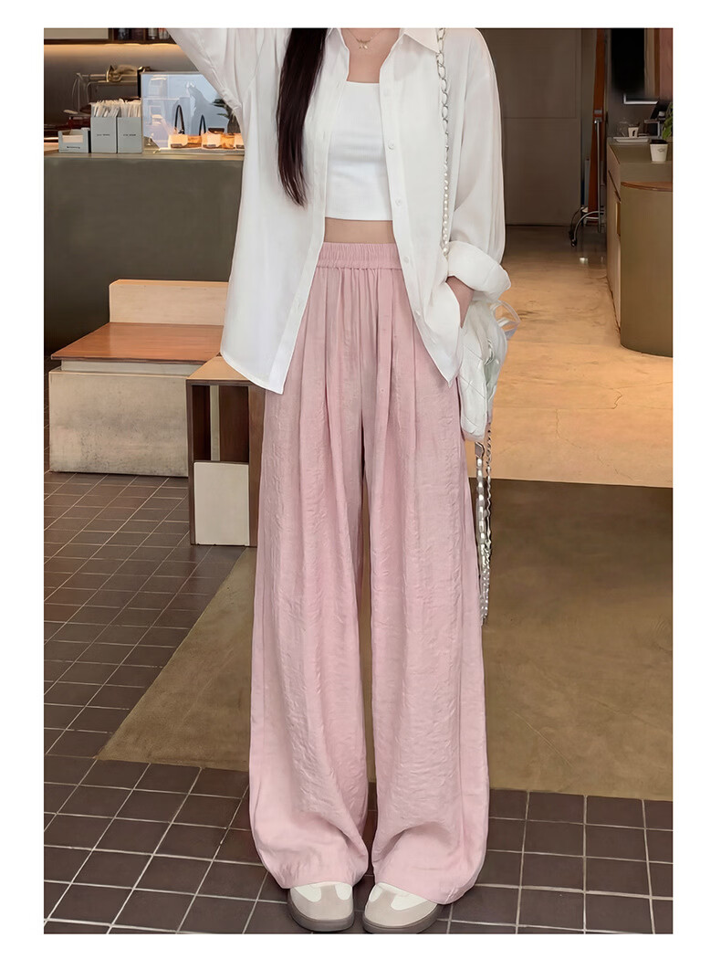 Langsha Naifu Women's Summer 2026 New High-Waist Draped Loose Thin Casual Wide-Leg Yamamoto Pants 12