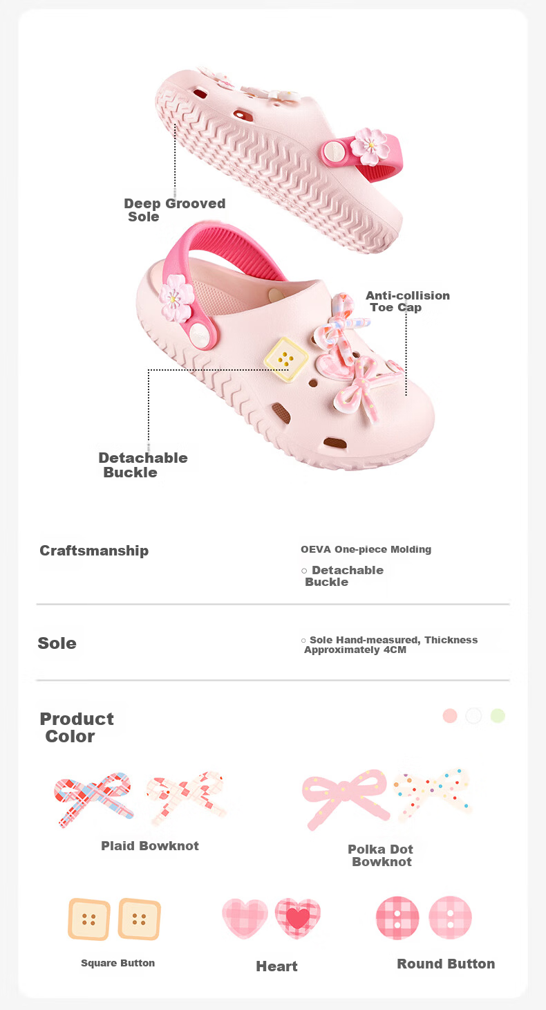Balabala Girls' Summer Hollow Out Sandals Princess Breathable Outdoor Beach Slippers for Toddler and Big Kids 2