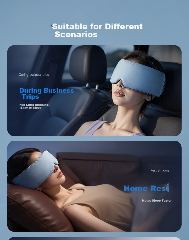 Unokang Gravity Sleep Eye Mask Deep Sleep Pressure Technology Sleep Aid Light Blocking Micro-Pressure Relieves Eye Fatigue for Men and Women 17