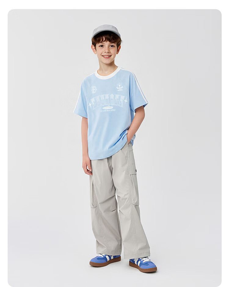 Balabala【balaOne】Kids Short Sleeve T-Shirt Boys Girls 2026 Summer Quick-Dry Cooling Tee 21