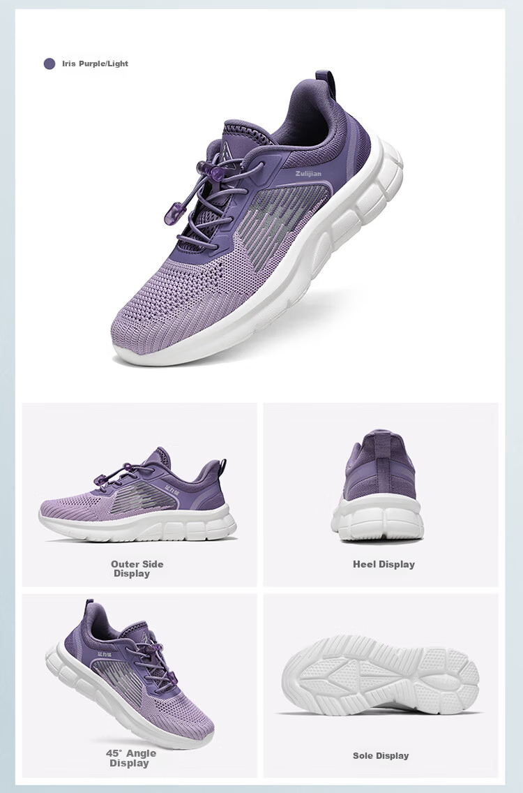 Zulijian Elderly Women's Shoes 2026 Slip-On Breathable Mesh Outdoor Non-Slip Sports Casual Shoes for Mom 9