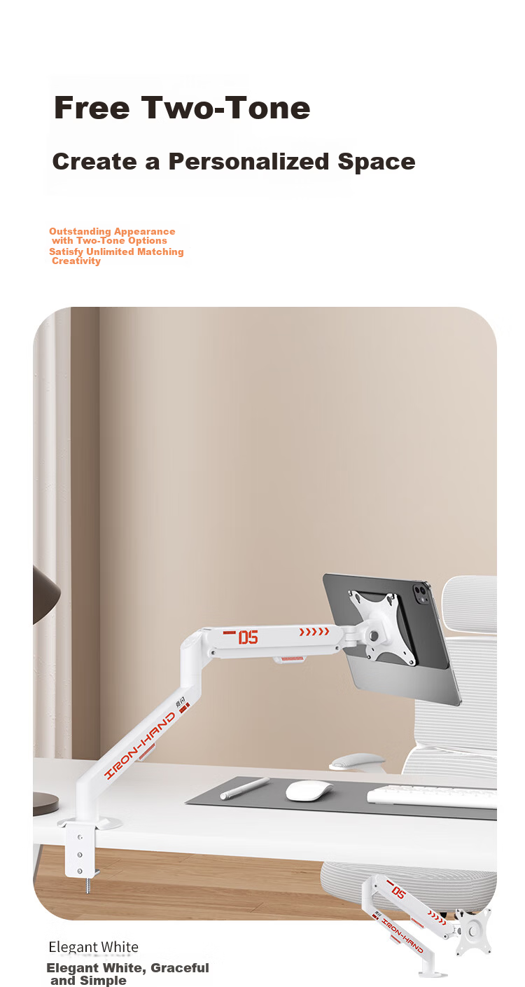Jingshan iPad Contact Charging Cantilever Stand Magnetic Charging Backplate Set VESA Wireless Charger Apple Mechanical Arm Tablet Stand Air Pro 360-Degree Rotating Stand 6