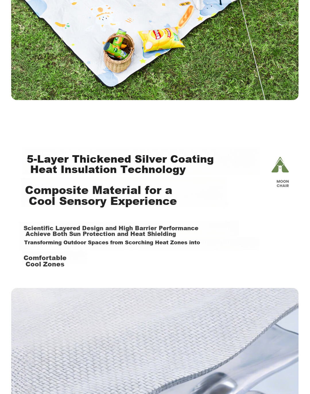 Deli Outdoor Camping Picnic Portable Blackout Tent Sunshade Rainproof Foldable Canopy 5