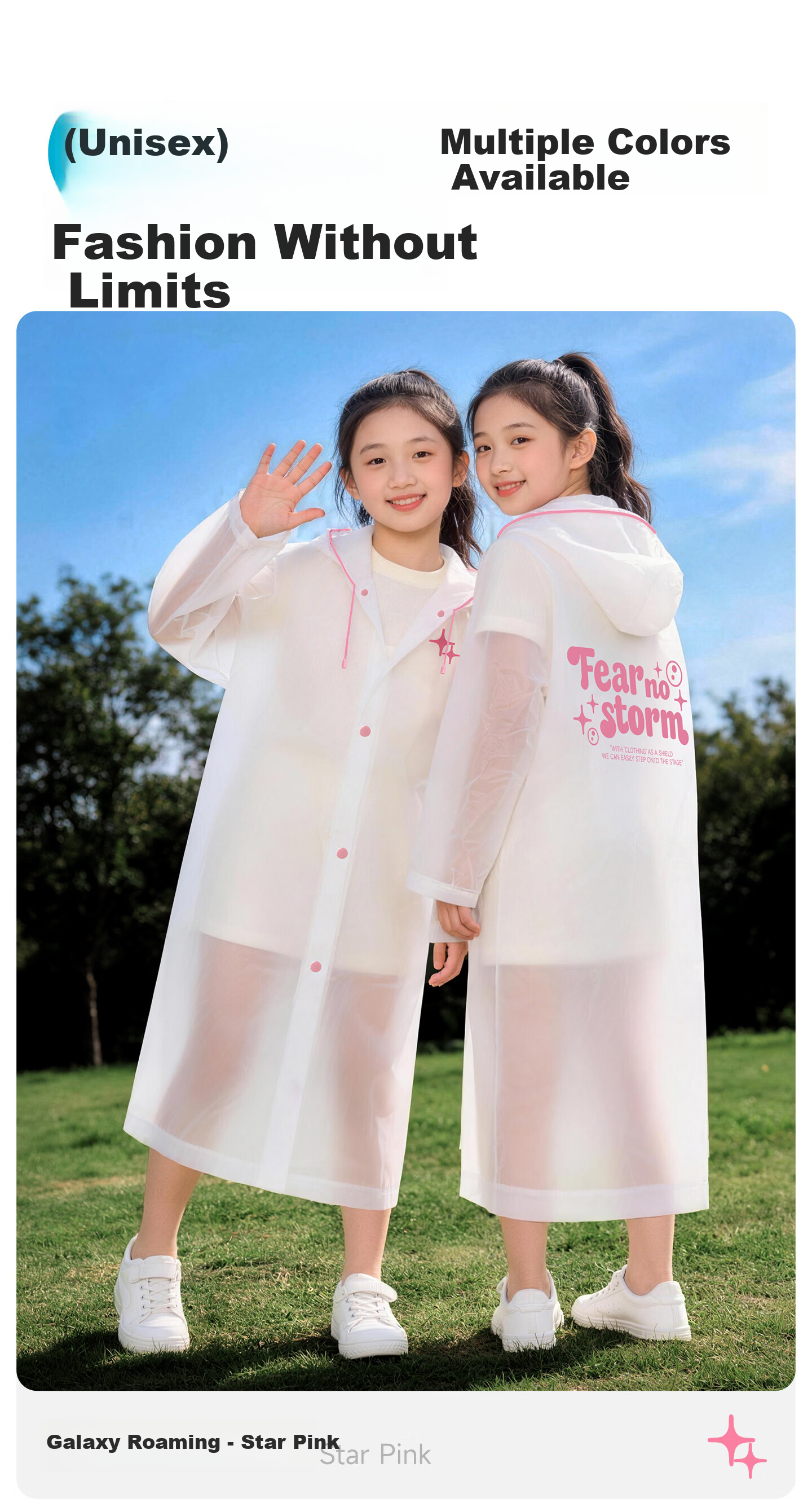 AIKANGNI Disposable Raincoat, Thickened for Heavy Rain Protection, Outdoor Portable, Suitable for Electric Bikes, Stylish White Design with Black Rope 11