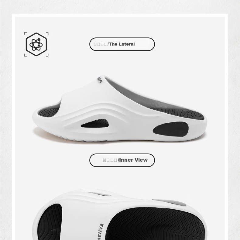 TZLDN Colorblock Men's Summer Thick-Soled Home Anti-Slip Durable Beach Slippers Soft Sole Sports Outdoor Sandals 17