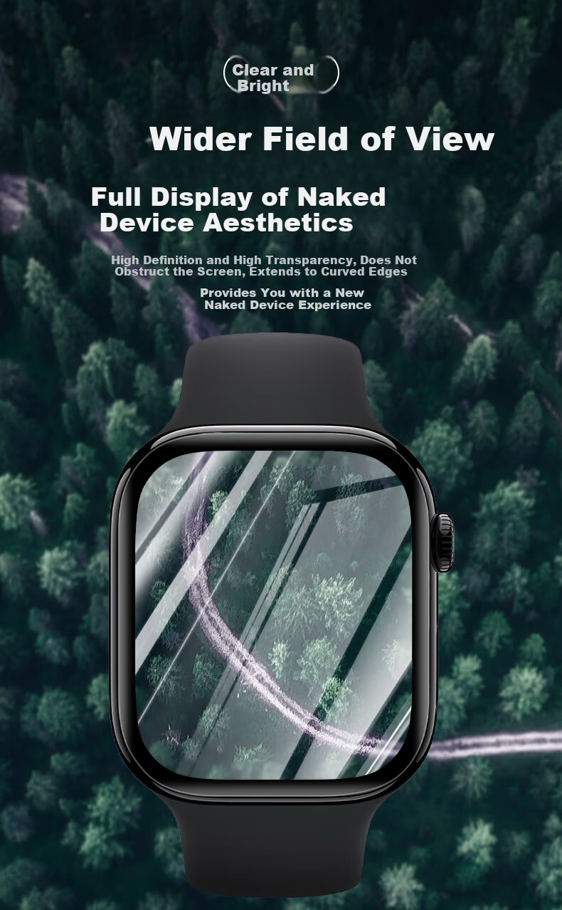 BHO S11/S10 Dust-Free Sticker Applicator Compatible Apple Watch S11 Protective Film Apple Watch S10 Screen Protector Apple S11/S10 Self-Aligning Protective Film 3