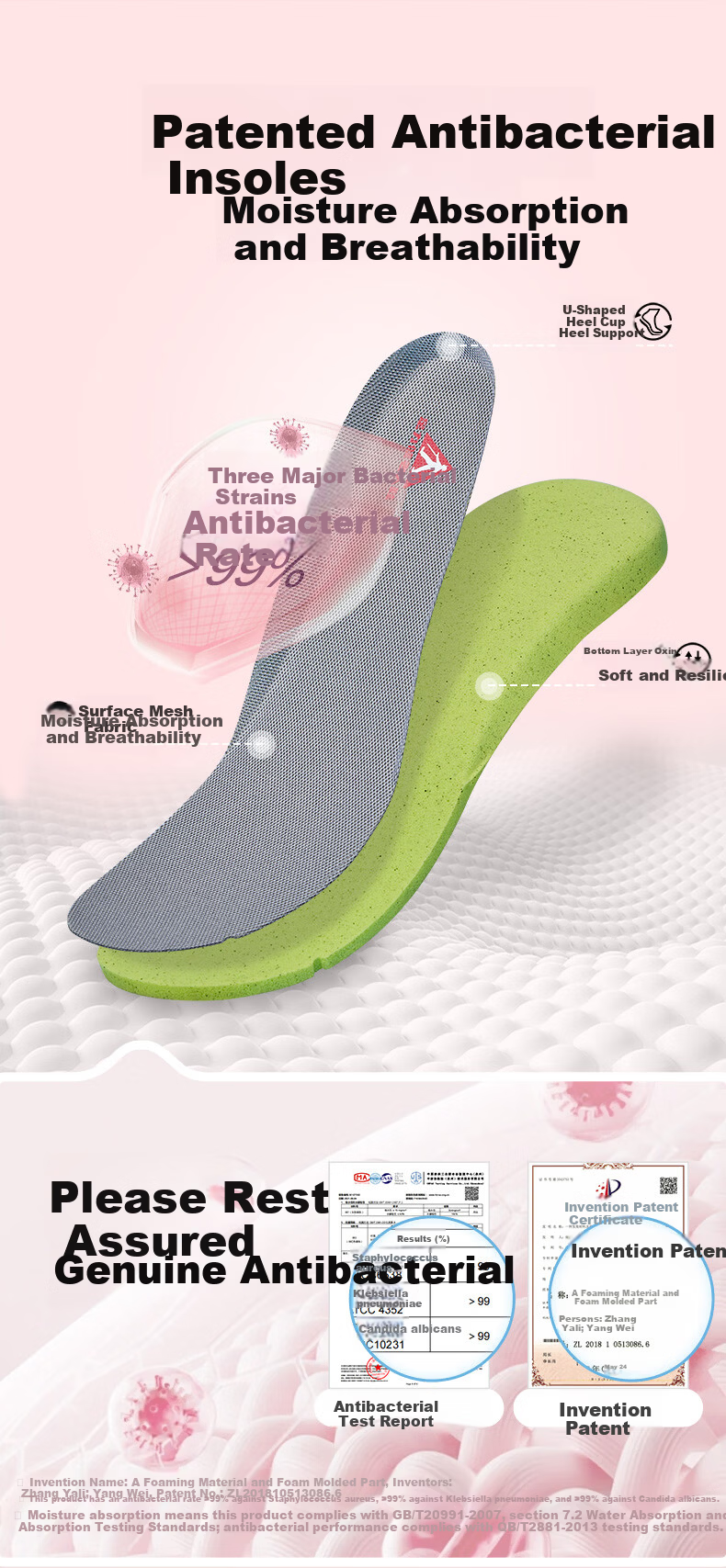 Zulijian Elderly Soft Sole Casual Walking Shoes Holiday Gift Rose Mom Shoes 26116010T Lotus Pink Women Size 36 13