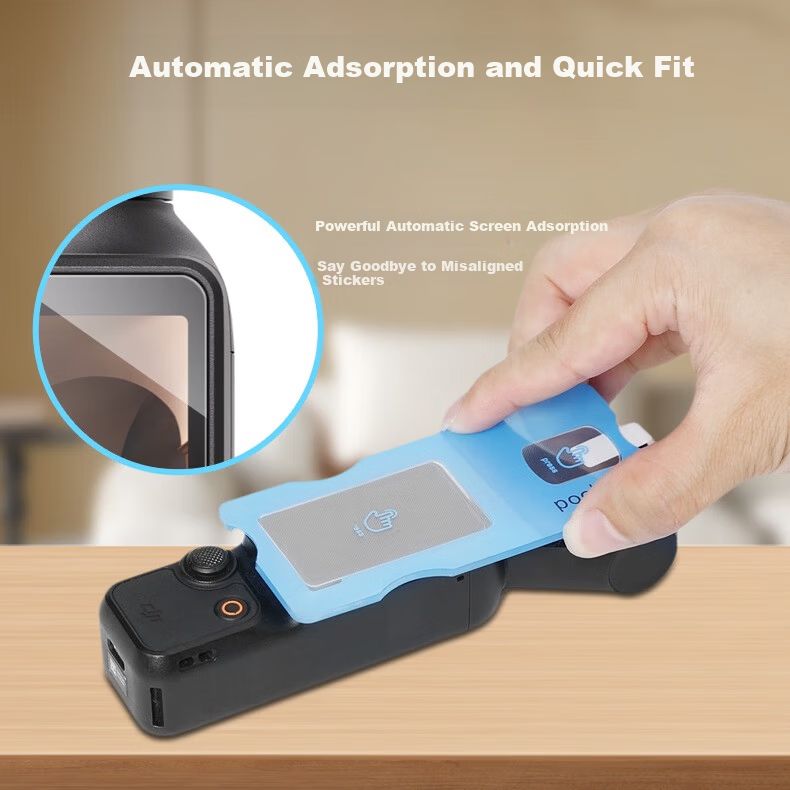 Qiye AR Tempered Glass Screen Protector Film for DJI Pocket 3 Osmo Action Camera Accessories Anti-Glare Scratch-Resistant Drop-Resistant AR Film 3