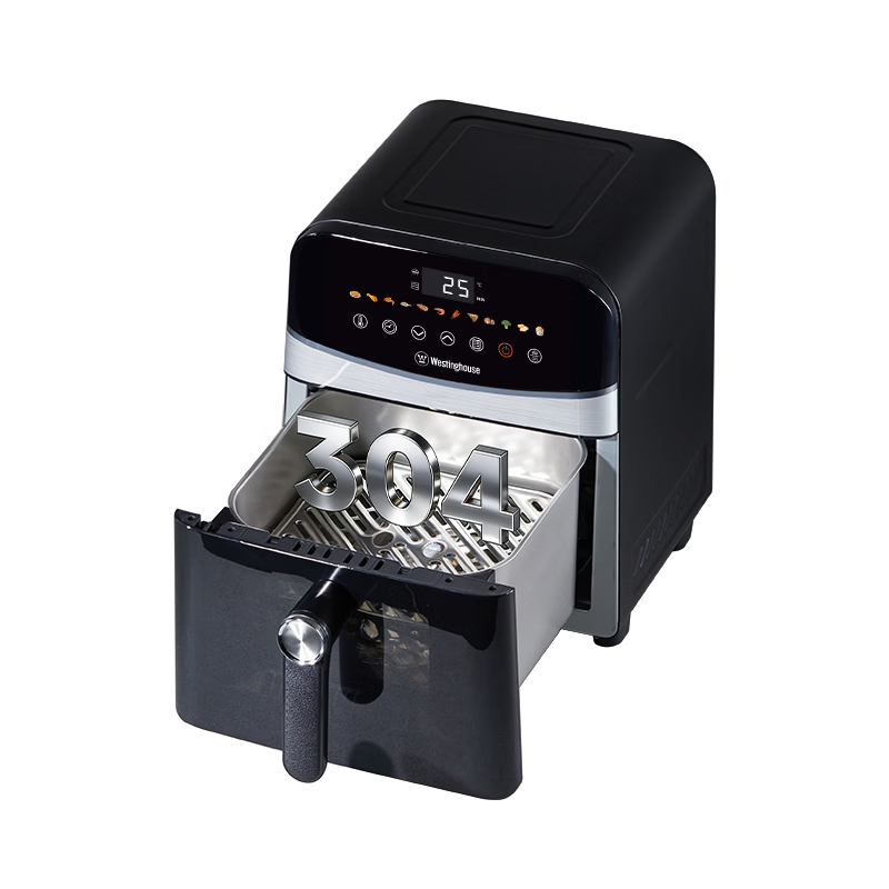Westinghouse Visual Air Fryer 6L Large Capacity Metal Interior Multifunction Oven Flip-Free Fryer WKZ60H11