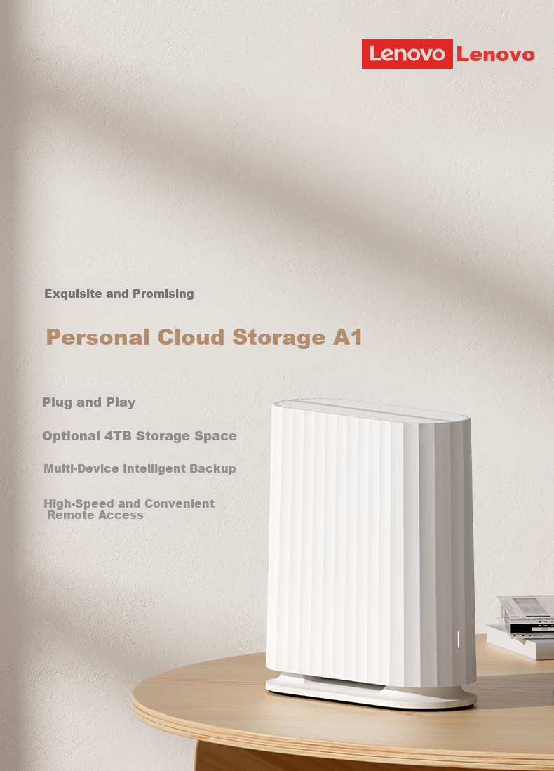 Lenovo Personal Cloud New T2Pro Dual-Bay NAS Diskless Version Home Network Storage Server, Phone Album Backup Private Cloud 2