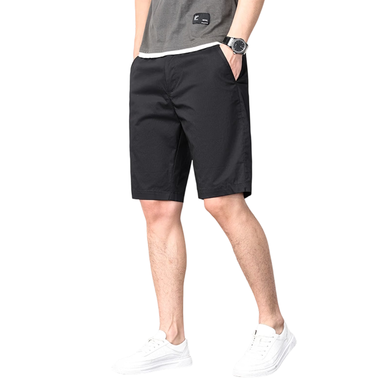 Hodo Men's Summer Fashion Simple Cotton Comfortable Breathable Versatile Five-Point Sports Work Shorts