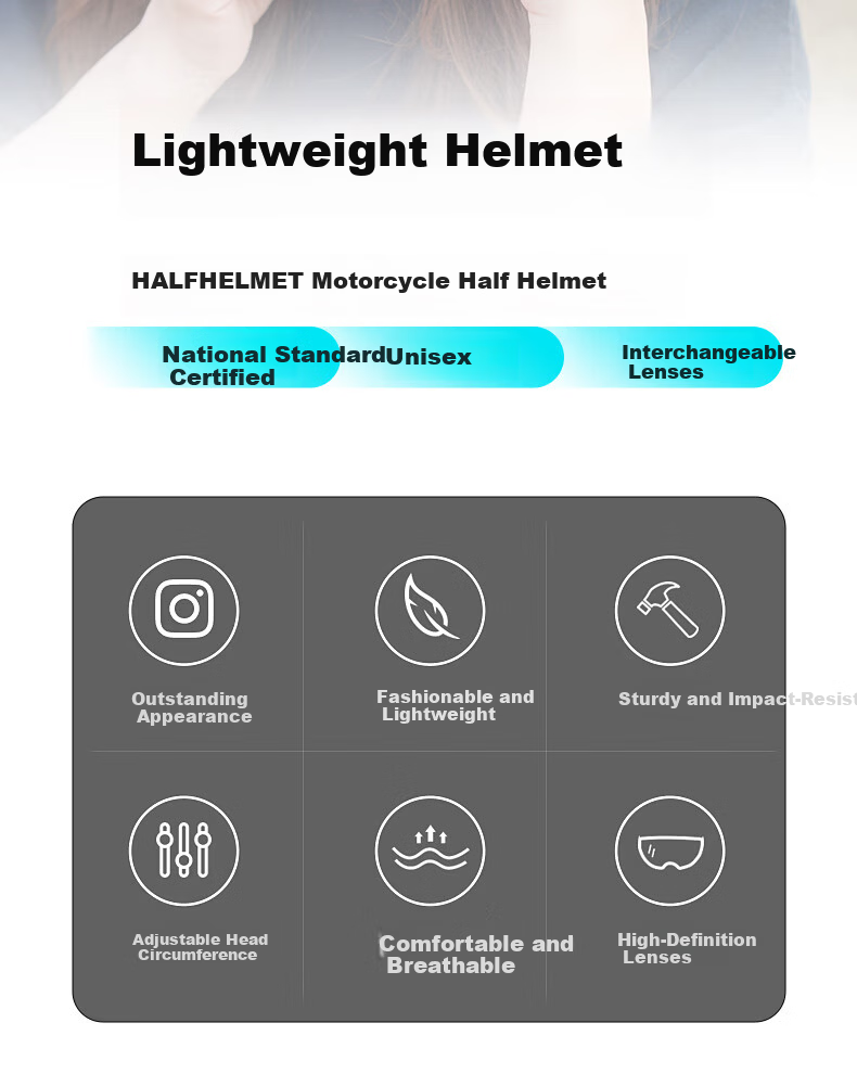 FEIKO 3C Certified Electric Vehicle Helmet Motorcycle Helmet Four-Season Half Helmet Safety Cap Unisex Commuter Electric Scooter White L 2