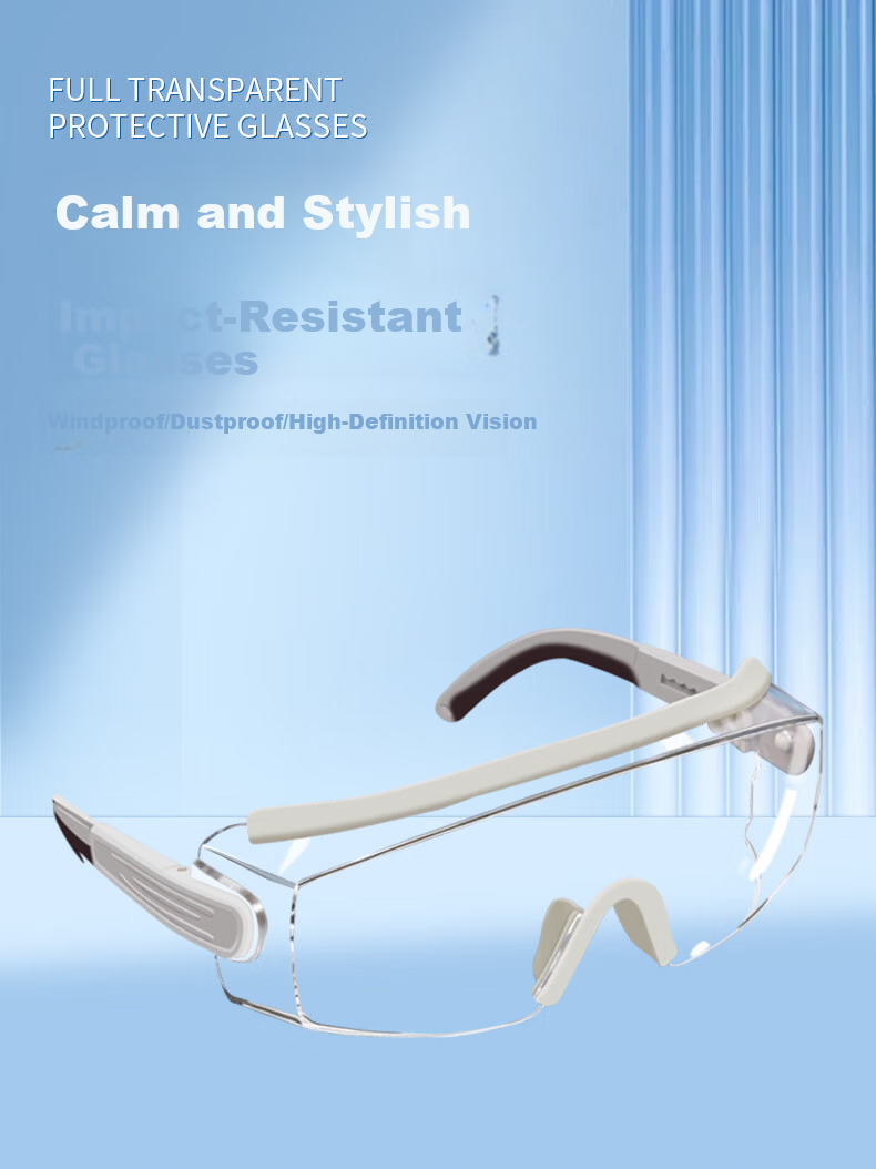 WOLSGIN Protective Goggles Cycling Anti-Fog Windproof Dustproof Safety Glasses Industrial Labor Protection Cutting Grinding Splash Impact Resistant 1 Pair 1