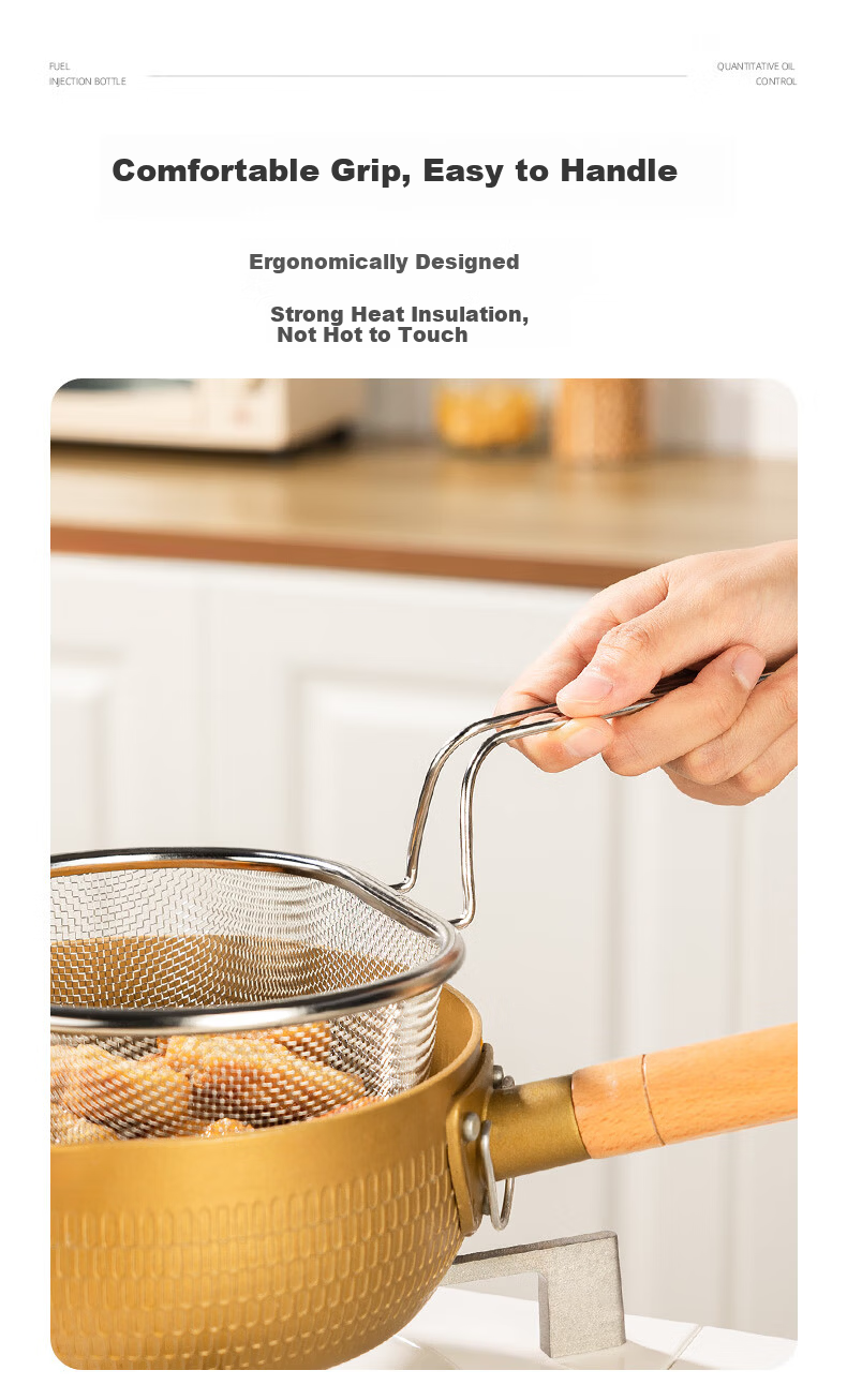 Newair 304 Stainless Steel Skimmer Strainer Ladle Noodle Strainer Basket Hot Pot Skimmer 11