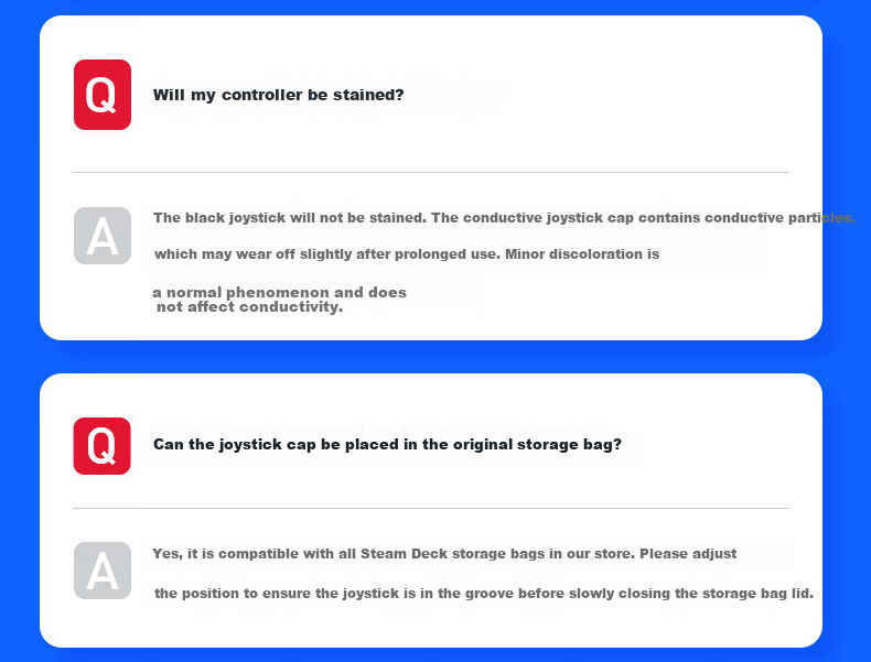 JSAUX Steam Deck OLED Joystick Cap Conductive Touchpad Sticker Back Key Sticker Steam Deck Handheld Accessories Set 4