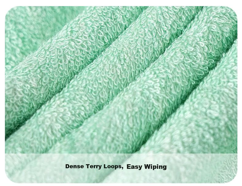 Bamboo 100 Bamboo Fiber Antibacterial Adult Large Towels 3-Pack Absorbent Lint-Free Face Towels 34×70cm 100g Each 8