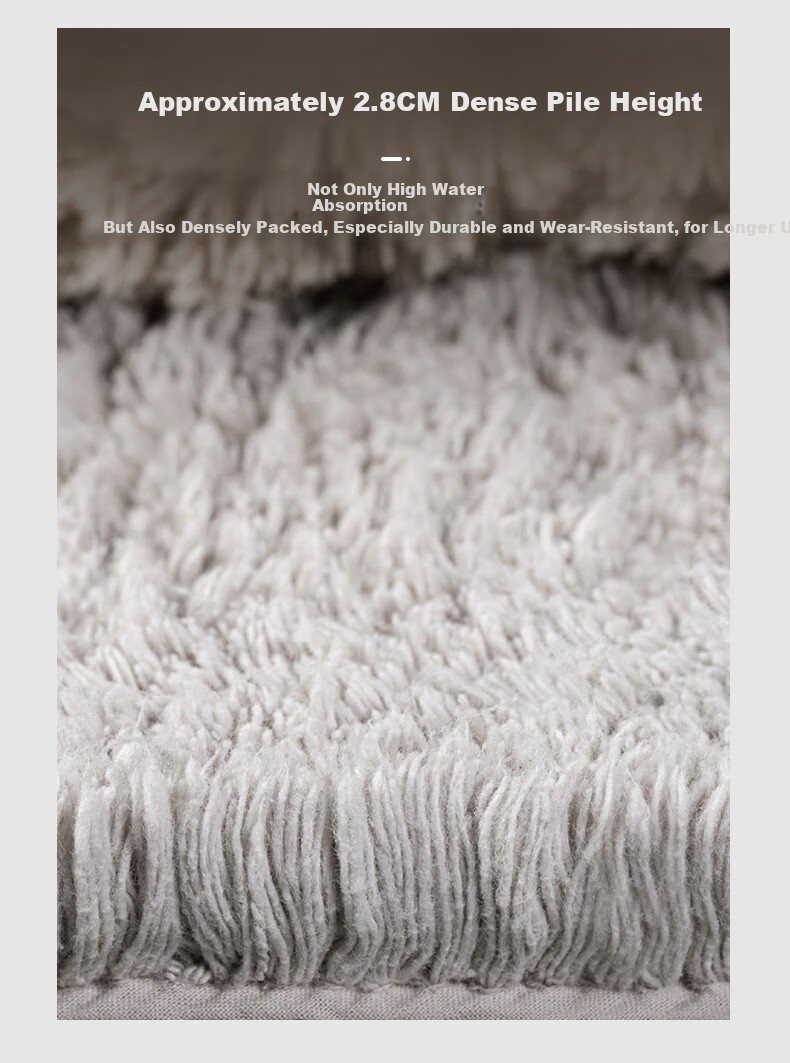 Faleju Bathroom Absorbent Thickened Pure Cotton Floor Mat Bedroom Entrance Mat Non-Slip Mat Hotel Floor Towel 40*60cm 8