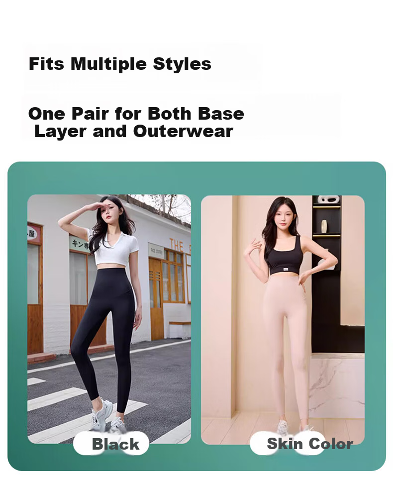 LangSha Women's Shark Skin Ultra-Thin Cooling Ice Silk Spring Summer Plus Size Yoga Sports Leggings Nine-Point Tight Pants 6