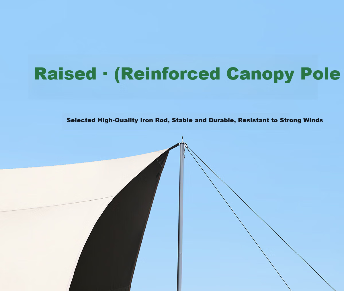CAMEL Outdoor Titanium Black Gel Canopy Tent Camping Sun Protection Rain Shelter Equipment 133CA6B014 21