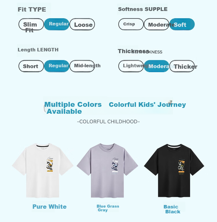 Anta Kids Boys Knit Short Sleeve T-Shirt 2026 Summer Trendy Loose Fit Cotton Sports TA72626101 10