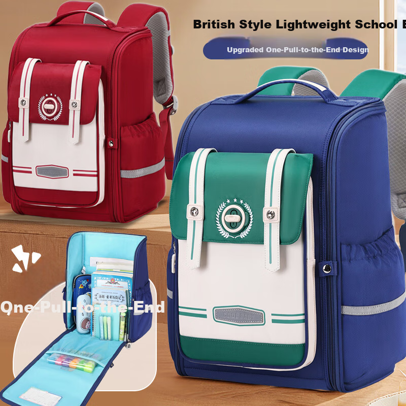 COOLBABY Primary School Backpack Children Ergonomic Lightweight Boys Girls Grades 1-3-6 Large Capacity Stylish Double Shoulder Bag