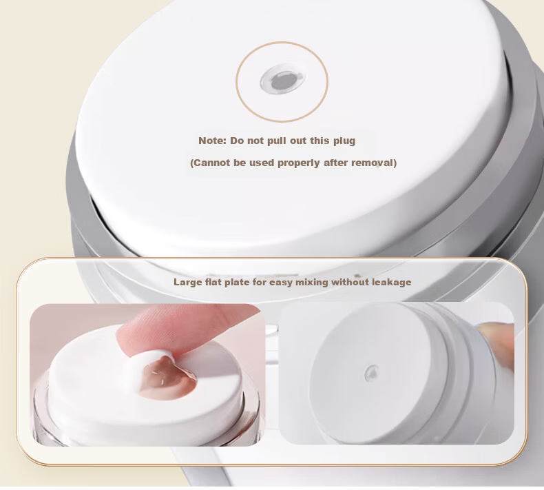 Chense Vacuum Pump Dispenser Bottle, 50ml, Travel-Sized, Skincare Sample Empty Bottle, Face Cream Dispenser, 1 Piece 11