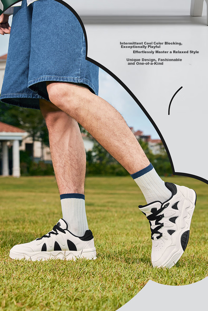 ERKE Men's Sneakers 2026 New Lightweight White Casual Sports Shoes Battery Panda 6 4