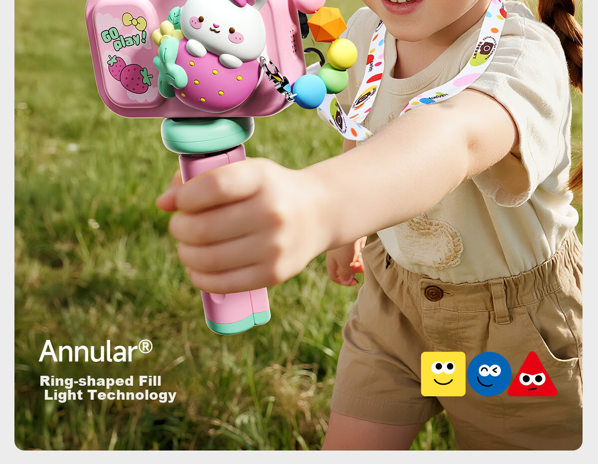 Carlbaby Kids Camera Toy 3-6 Years Instant Print Photo Video Recorder Birthday Gift for Boys and Girls 3