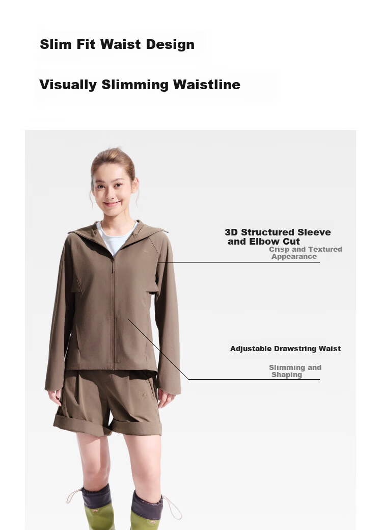 Beneunder Women's Sunscreen Jacket Outdoor Windproof Quick-Dry Sports Breathable WS002 Coconut White XL 20