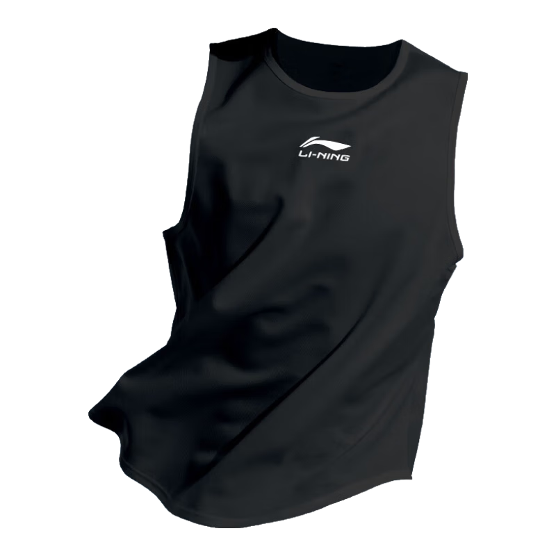 LI-NING Sports Vest Quick-Dry Summer Sleeveless Ice Silk Sportswear Short Sleeve Men's Basketball Running Training Fitness Shirt