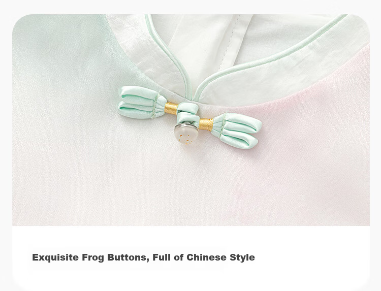 Balabala [balaOne] Girls' Mesh Dress Children's Clothing 2026 New Spring New Chinese Style Qipao 3
