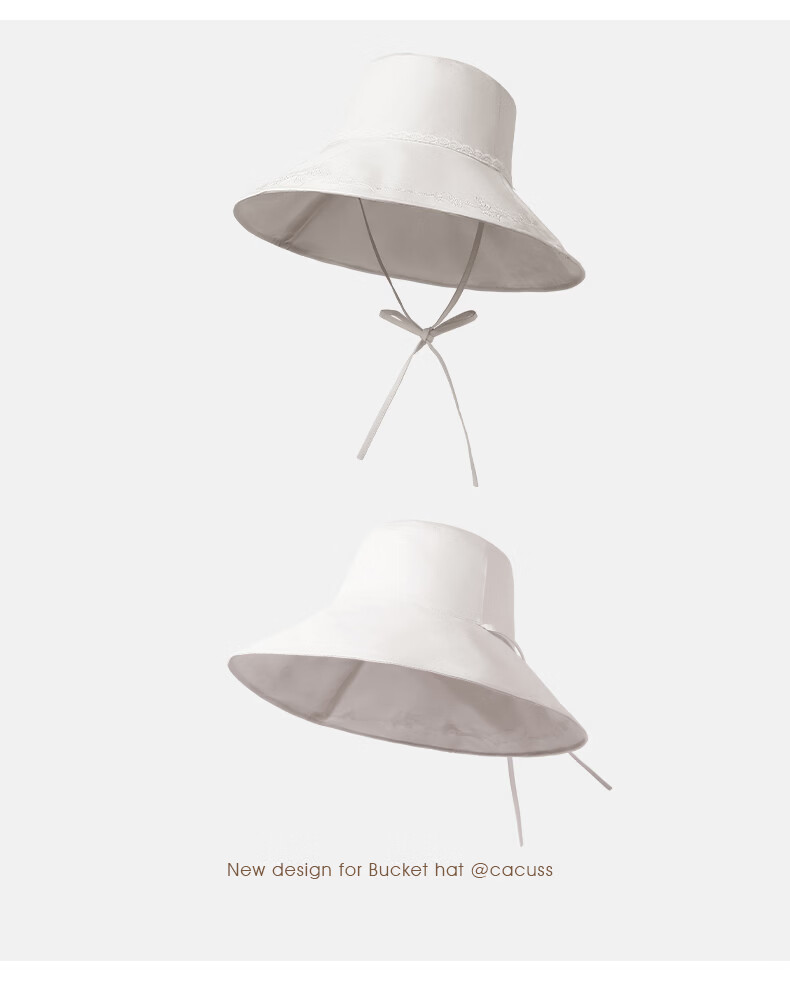 CACUSS Large Brim Sun Hat Women Summer Outdoor Cotton Embroidered Reversible Bucket Hat Pink 16