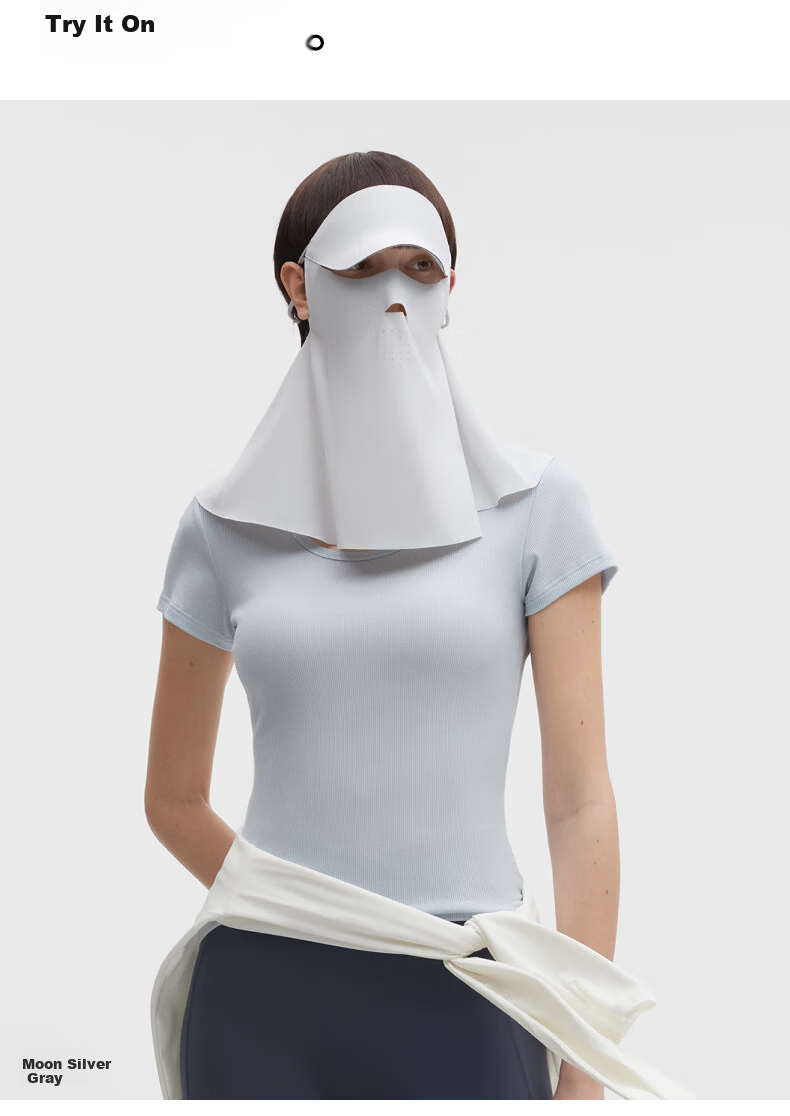 Jiao Nei Liang Pi 503UV Women's Sunscreen Protective Hat Brim Neck Guard Face Mask Moisturizing Antibacterial Medical Sunshade Face Bikini 16
