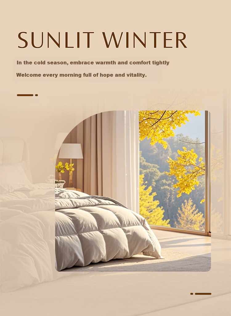 Yuan Life Anti-Feather Leakage White Duck Down Quilt Core Four Seasons Down Quilt Filled with 2300g 200*230cm Gray 3