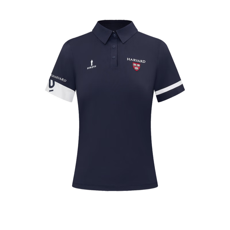 Biyinlefen Golf [Harvard Collaboration] 2025 Spring/Summer New Women's Vintage Collegiate Casual Sports High-End Polo Shirt