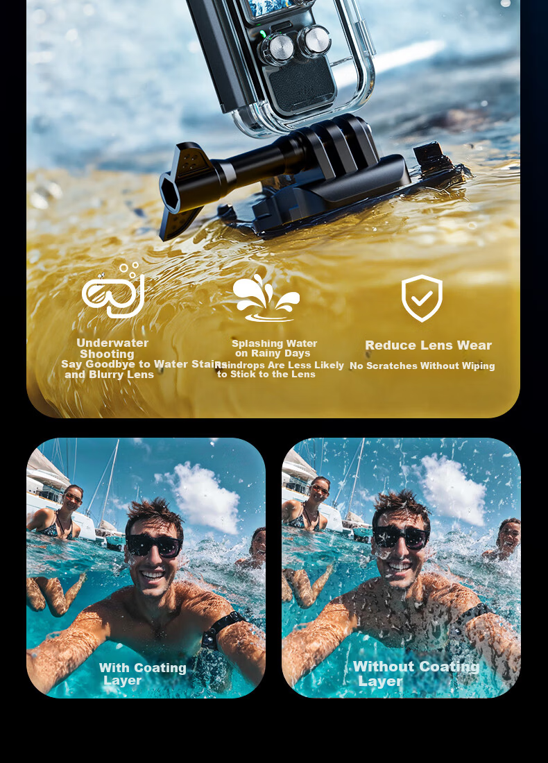Llano Waterproof and Shockproof Case for DJI Pocket 4 Camera, Underwater 50m Diving Swimming Protective Cover for Pocket Gimbal Action Camera Accessories 13