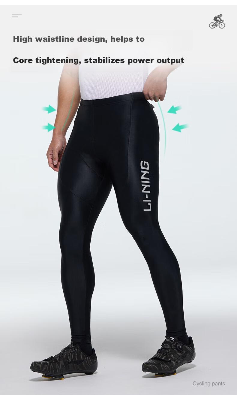 LI-NING Men's Cycling Pants Road Mountain Bike Tights Spring Summer New 7