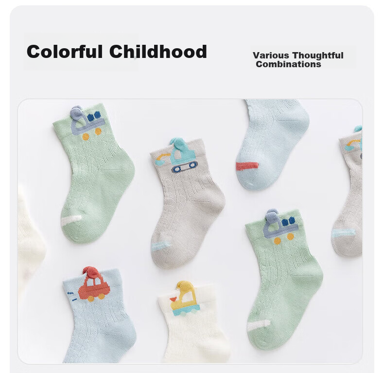 Nido Bear Kids Summer Mesh Socks Boys Cotton Breathable Baby Mesh Socks Loose Top Cotton Socks Infant Socks 20