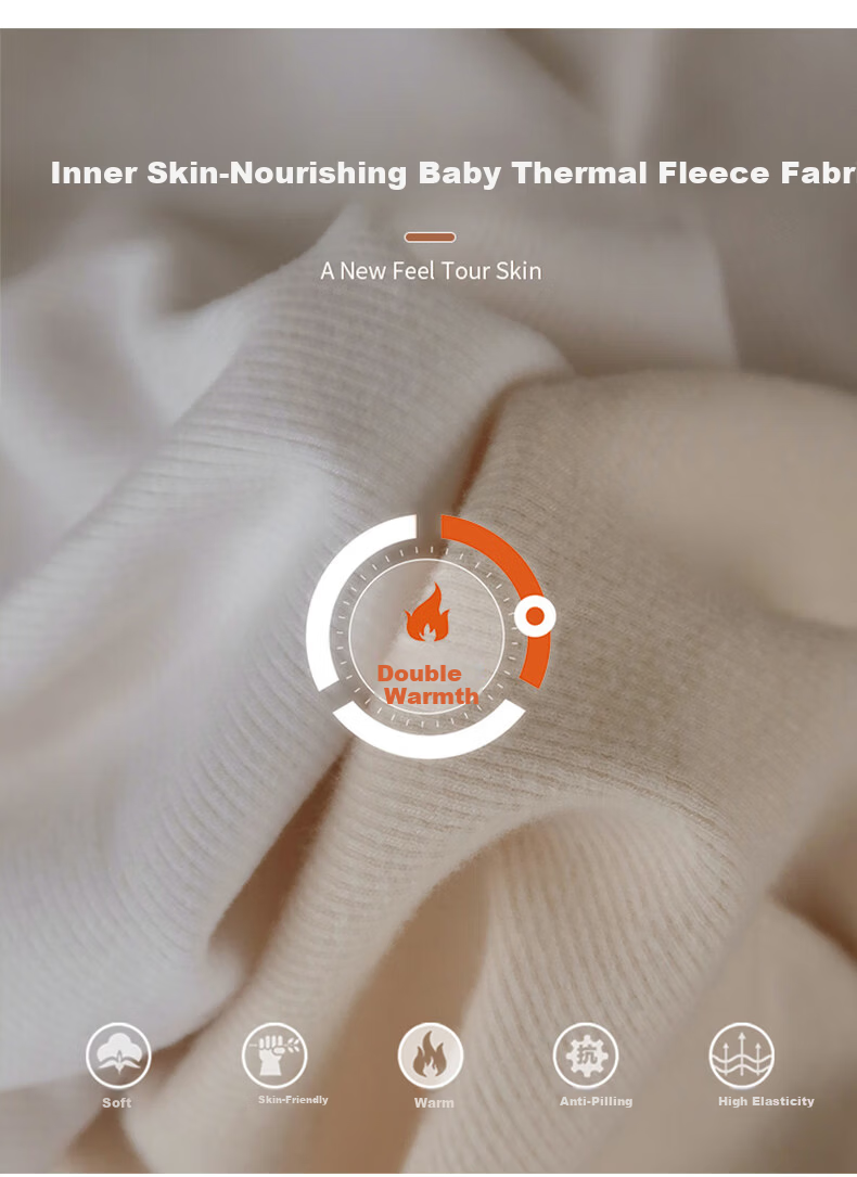 LangSha Women's Turtleneck Base Shirt Autumn Winter 2025 Thickened Fleece Ribbed Long Sleeve Slim Fit 7A Antibacterial Mite-Resistant Inner Top 5